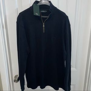 Black half zip sweater jacket